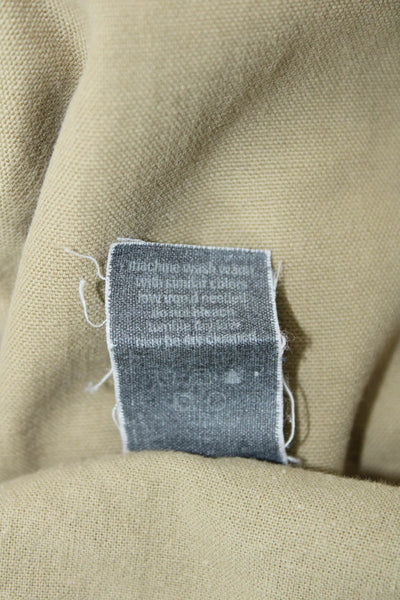 John Varvatos Mens Cotton Zip Lined Wide Leg Casual Pants Khaki Size EUR 50