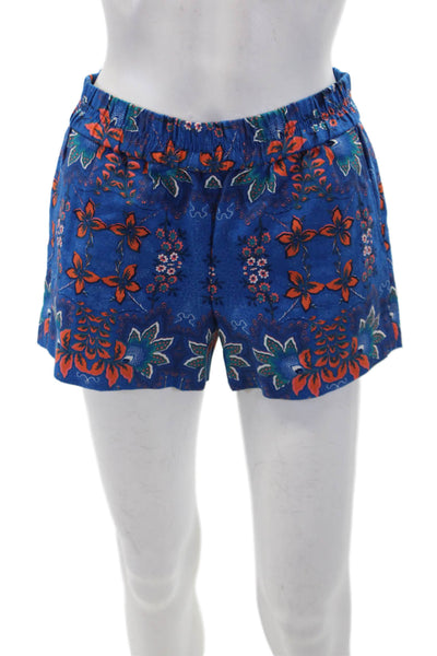 J Crew Women's Elastic Waist Pull-On Pocket Flat Front Floral Shorts Size 00