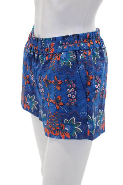 J Crew Women's Elastic Waist Pull-On Pocket Flat Front Floral Shorts Size 00