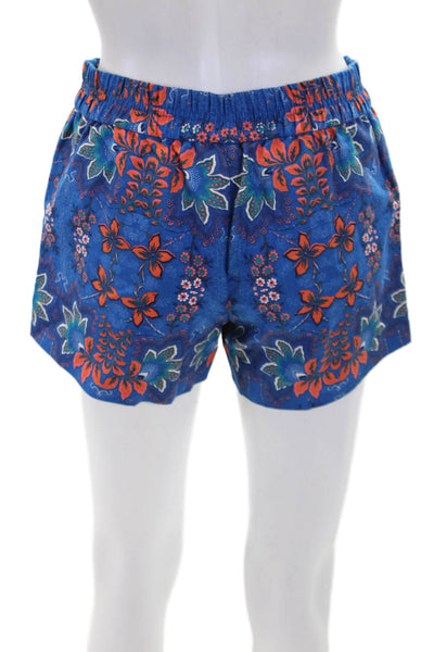J Crew Women's Elastic Waist Pull-On Pocket Flat Front Floral Shorts Size 00