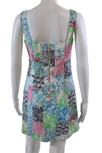Lilly Pulitzer Womens Cotton Nautical Graphic Printed Mini Dress White Size 2