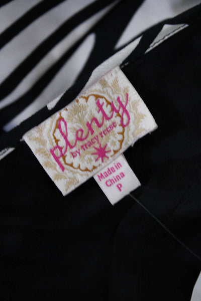 Plenty by Tracy Reese Womens Cotton Abstract Printed Mini Dress Black Size S
