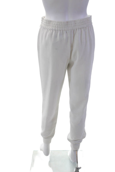 Joie Womens Pleated Waist Pocketed Tapered Leg Casual Pants White Size XS