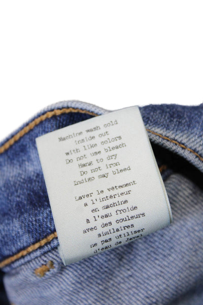 Rag & Bone Women's Midrise Pocket Medium Wash Skinny Denim Pants Size 25