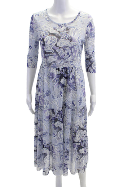 Baum Und Pferdgarten Womens Short Sleeve A Study On Effort Dress Blue Medium