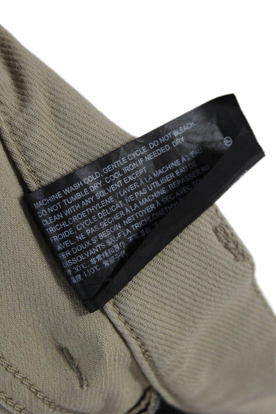 Theory Men's Five Pocket Button Closure Straight Leg Pants Beige Size 34