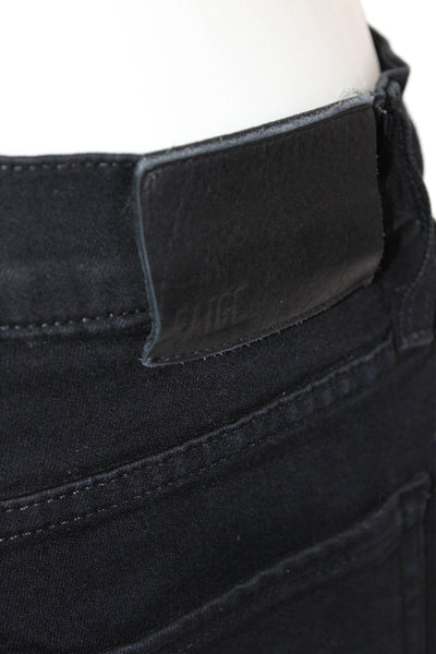 Paige Men's Five Pocket Button Closure Straight Leg Jean Pants Black Size 33