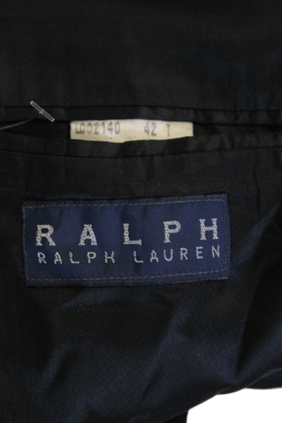 Ralph Ralph Lauren Men's Long Sleeves Blazer Jacket Pinstroiped Black Size 42