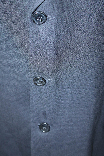 Jack Victor Mens Three Button Closure Long Sleeve Suit Jacket Midnight Size 42