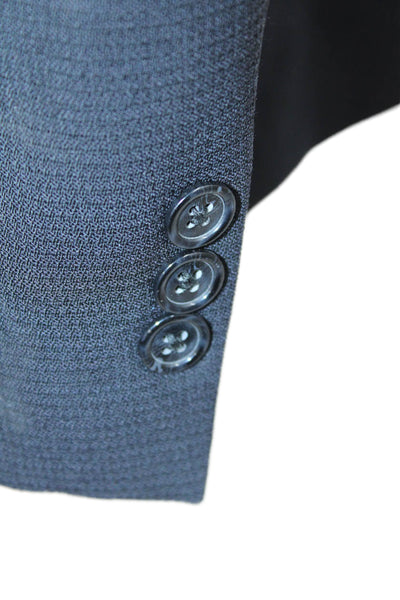Jack Victor Mens Three Button Closure Long Sleeve Suit Jacket Midnight Size 42