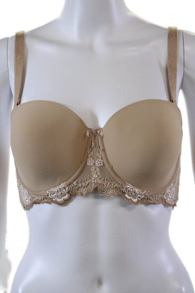 Eprise de Lise Charmel Womens Adjustable Full Coverage Bra Beige Size 32D
