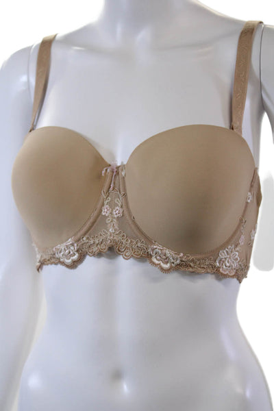 Eprise de Lise Charmel Womens Adjustable Full Coverage Bra Beige Size 32D
