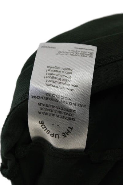 The Upside Womens Cotton Round Neck Sleeveless Tank Top Green Size S