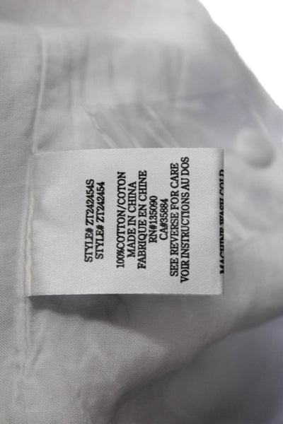 Z Supply Womens Cotton Textured Lined Sleeveless V-neck Tank Top White Size XS