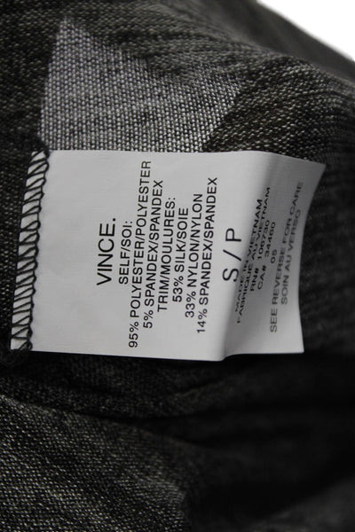 Vince Womens Short Sleeve Stretch Scoop Neck Basic T-Shirt Gray Size S