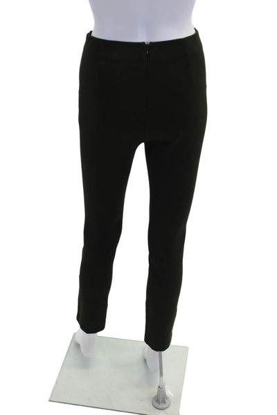 Rag & Bone Womens Zip Back Skinny Leg Trouser Pants Solid Black Size 0
