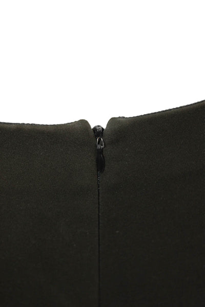 Rag & Bone Womens Zip Back Skinny Leg Trouser Pants Solid Black Size 0