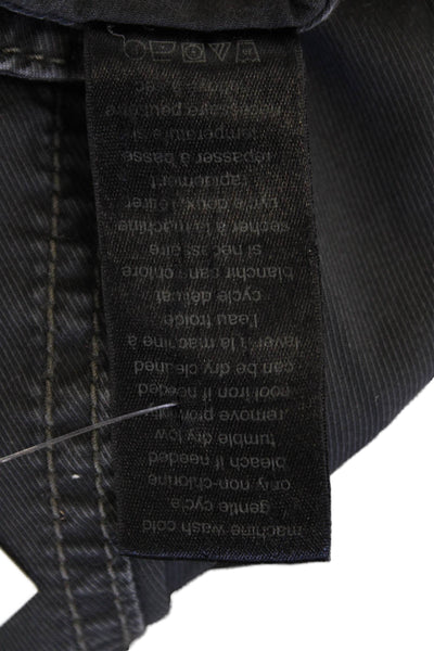 John Varvatos Star USA Mens Mid Rise Straight Leg Pants Gray Cotton Size 38
