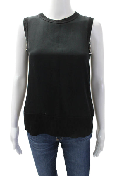 Rag & Bone Womens Sleeveless Pullover Tank Top Black White Size Extra Small