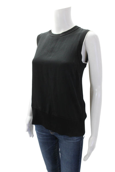 Rag & Bone Womens Sleeveless Pullover Tank Top Black White Size Extra Small