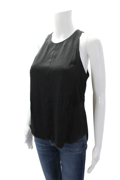 Rag & Bone Womens Sleeveless Asymmetrical Tank Top Black Size Extra Small