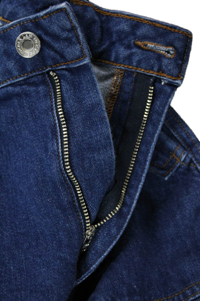 Derek Lam 10 Crosby Womens Zipper Fly High Rise Tapered Jeans Blue Size 26