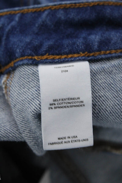 Derek Lam 10 Crosby Womens Zipper Fly High Rise Tapered Jeans Blue Size 26