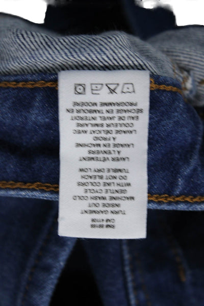 Derek Lam 10 Crosby Womens Zipper Fly High Rise Tapered Jeans Blue Size 26