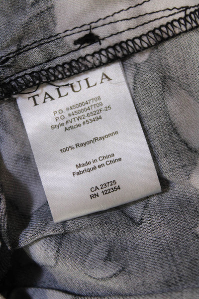 Talula Womens Floral Print Tied High-Waisted Casual Shorts Black Size 0