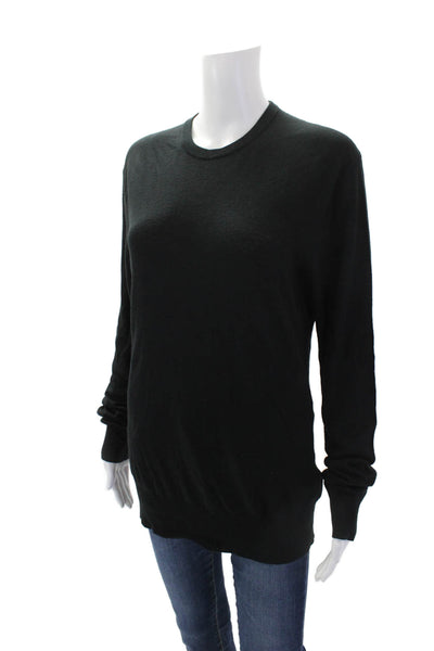 Allsaints Women's Round Neck Long Sleeves Pullover Sweater Black Size M