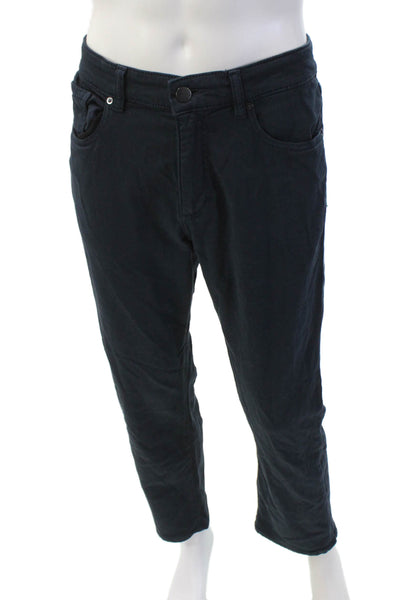 DL1961 Men's Button Closure Five Pocket Straight Leg Casual Pants Blue Size 34