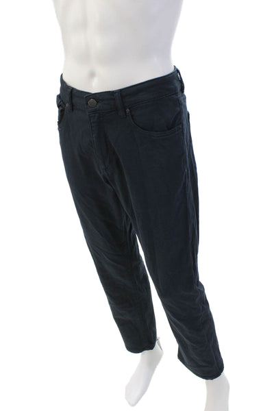 DL1961 Men's Button Closure Five Pocket Straight Leg Casual Pants Blue Size 34