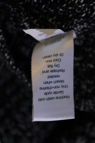 Athleta Womens Hooded Drawstring Cropped Oversized Sweater Black Size XS