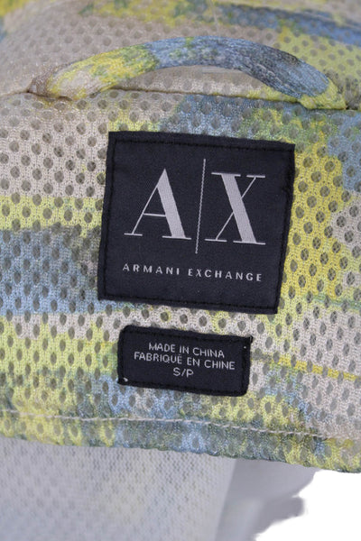 AX Armani Exchange Womens Abstract Asymmetric Zip Basic Jacket Beige Size S