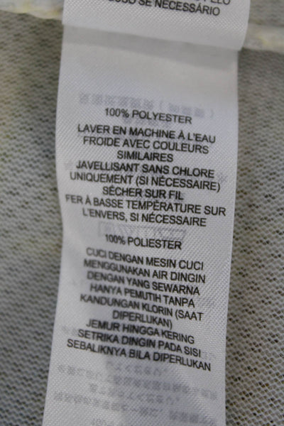 AX Armani Exchange Womens Abstract Asymmetric Zip Basic Jacket Beige Size S