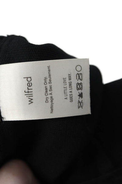 Wilfred Womens Sleeveless Halter Neck Zippered Cropped Jumpsuit Black Size 0