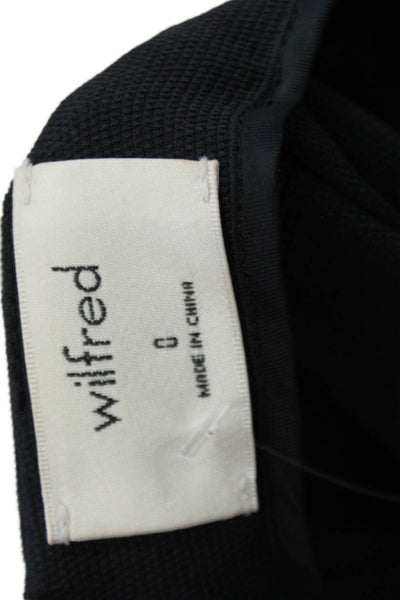 Wilfred Womens Sleeveless Halter Neck Zippered Cropped Jumpsuit Black Size 0