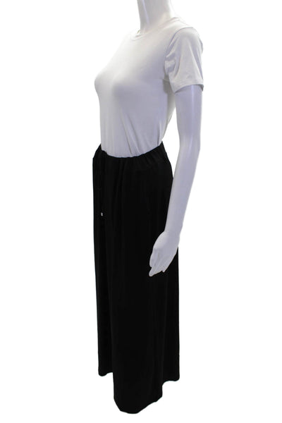 Michael Michael Kors Womens Drawstring Waist Casual Maxi Skirt Black Size L