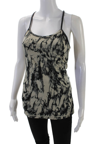 Lululemon Womens Spaghetti Strap Scoop Neck Abstract Tank Top Brown Size 6