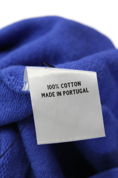 Krost Womens Cotton Long Sleeve Pullover Crew Neck Sweatshirt Blue Size XS