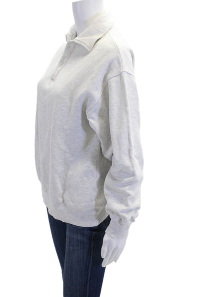 Krost Womens Cotton Long Sleeve Pullover Crew Neck Sweatshirt Blue Size XS