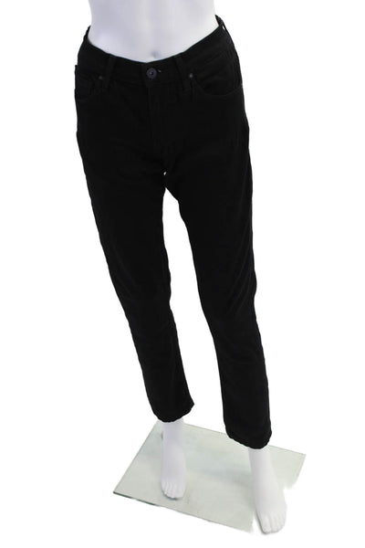 Paige Womens Cotton Zippered Low-Rise Slim Skinny Denim Jeans Black Size 29