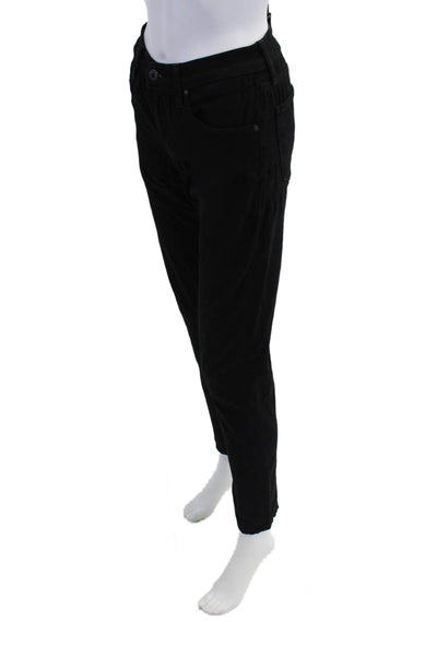 Paige Womens Cotton Zippered Low-Rise Slim Skinny Denim Jeans Black Size 29