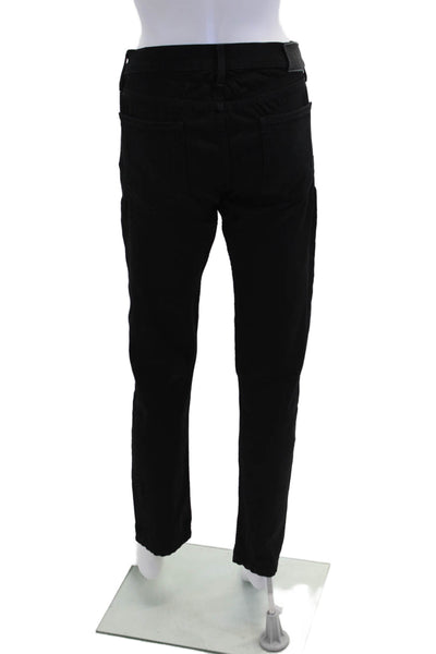 Paige Womens Cotton Zippered Low-Rise Slim Skinny Denim Jeans Black Size 29