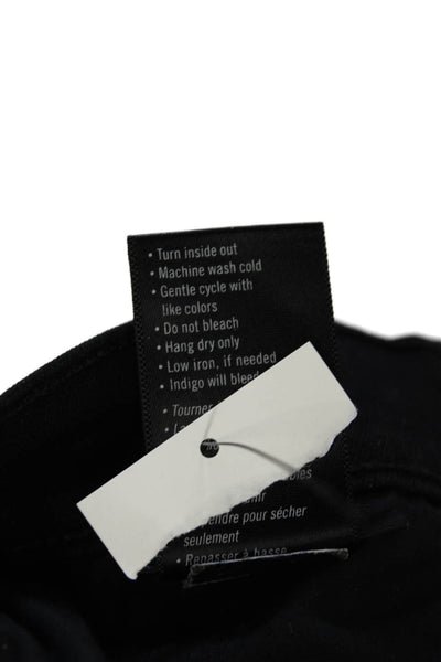 Paige Womens Cotton Zippered Low-Rise Slim Skinny Denim Jeans Black Size 29