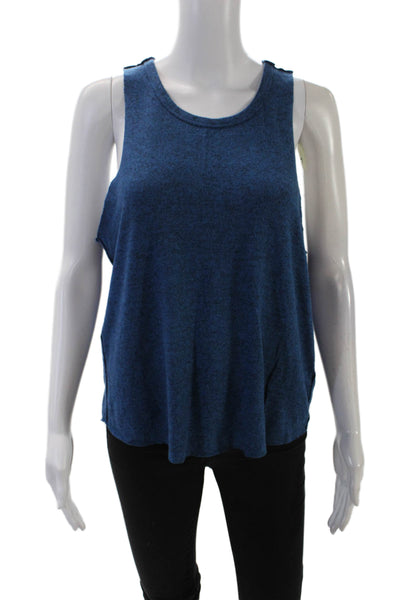 We The Free Womens Scoop Neck Lightweight Knit Tank Top Blue Size Small
