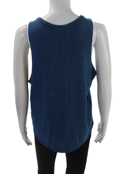 We The Free Womens Scoop Neck Lightweight Knit Tank Top Blue Size Small