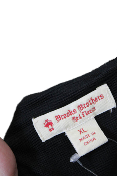 Brooks Brothers Red Fleece Womens Long Sleeve Velvet A Line Dress Black Size XL