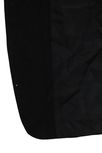 Jacobsons Mens Cashmere Solid Three Button Blazer Jacket Black Size 40"