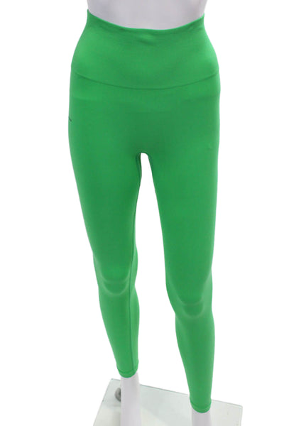 Pangaia Women's High Waist Full Length Fitted Workout Legging Green Size XS